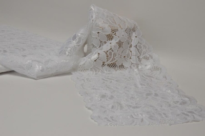 Spitze elastisch / weiß